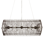 Люстра круглая из тонких прутьев Thin Bronze Rods варинант исполнения - 3 | Loft Concept в Краснодаре