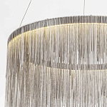 Подвесная кольцевая люстра с металлическими цепочками Fringe Chain Horizontal Ring Light варинант исполнения - 4 | Loft Concept в Краснодаре