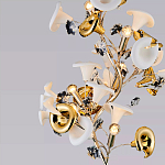 Торшер в виде белых и золотых цветов каллы Refined Taste of Light варинант исполнения - 3 | Loft Concept в Краснодаре