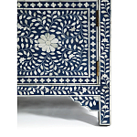 Комод инкрустация костью ORIENTAL Indian синий орнамент варинант исполнения - 5 | Loft Concept в Краснодаре