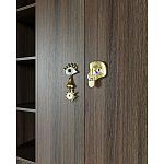 Большой шкаф с витриной Elsa Dreams Walnut варинант исполнения - 5 | Loft Concept в Краснодаре