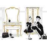 Megan Hess. Te Lttle Blk Dess варинант исполнения - 8 | Loft Concept в Краснодаре