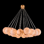 Люстра подвесная круглая с сферическими плафонами из натурального камня Glowing Spheres варинант исполнения - 1 | Loft Concept в Краснодаре