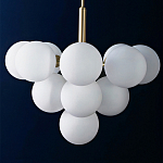 Люстра круглая со стеклянными сферами Maleficent варинант исполнения - 1 | Loft Concept в Краснодаре