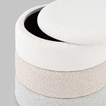 Пуф Three Colors в ткани букле из трех цветов  варинант исполнения - 4 | Loft Concept в Краснодаре