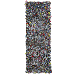 Ковер прямоугольный разноцветный из джинсовой одежды Zero Waste варинант исполнения - 1 | Loft Concept в Краснодаре