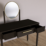 Туалетный Стол с зеркалом Primo Темный орех варинант исполнения - 7 | Loft Concept в Краснодаре