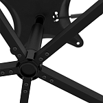 Стул с мягкой черной обивкой из велюра и подъемно-поворотным механизмом на колесиках Harper Black варинант исполнения - 6 | Loft Concept в Краснодаре