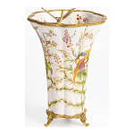 Ваза из фарфора с бронзовой стрекозой  Paradise Dragonfly варинант исполнения - 2 | Loft Concept в Краснодаре