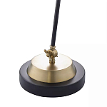 Настольная лампа с наклонным корпусом и подвижным плафоном в сочетании золотистого и чёрного цвета Work Surface Light варинант исполнения - 5 | Loft Concept в Краснодаре