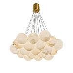 Люстра подвесная круглая с сферическими плафонами из натурального камня Glowing Spheres варинант исполнения - 10 | Loft Concept в Краснодаре