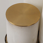 Торшер геометрический с тремя мраморными плафонами Marble Tripod варинант исполнения - 9 | Loft Concept в Краснодаре