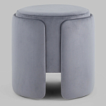 Пуф Alice Poof Grey Серый велюр варинант исполнения - 2 | Loft Concept в Краснодаре