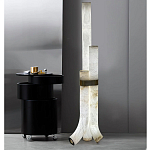 Торшер геометрический с тремя мраморными плафонами Marble Tripod варинант исполнения - 4 | Loft Concept в Краснодаре