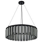 Люстра со стеклянными цилиндрическими плафонами Luminous Cylinders Smoky Round варинант исполнения - 4 | Loft Concept в Краснодаре
