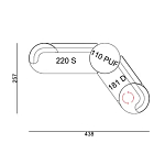 Угловой диван Calypso с поворотным механизмом и пуфом   варинант исполнения - 7 | Loft Concept в Краснодаре