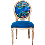 Стул из натурального бука с цветочным принтом Impressionism in Art варинант исполнения - 1 | Loft Concept в Краснодаре