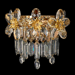 Бра с декоративными элементами в виде крупных хрустальных цветов Palace Gardens варинант исполнения - 1 | Loft Concept в Краснодаре