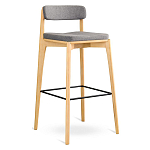 Барный стул из массива ясеня Elegant Ash Shape варинант исполнения - 2 | Loft Concept в Краснодаре