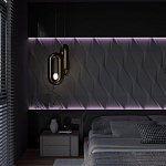 Гипсовая 3D Панель FLOCK варинант исполнения - 1 | Loft Concept в Краснодаре