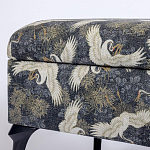 Банкетка с принтом из журавлей Crane варинант исполнения - 3 | Loft Concept в Краснодаре