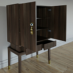 Кабинетный шкаф Elsa Dreams Walnut с 2-мя ящиками варинант исполнения - 1 | Loft Concept в Краснодаре