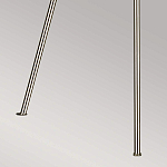 Торшер на трех тонких перекрещенных ножках с белым конусным абажуром из льна Feiss варинант исполнения - 8 | Loft Concept в Краснодаре