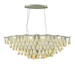 Люстра с подвесками в форме капель на серебристом каркасе Raindrop варинант исполнения - 1 | Loft Concept в Краснодаре