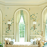 Обои ручная роспись Gingko Colourway SC-237 on grey painted Xuan paper варинант исполнения - 1 | Loft Concept в Краснодаре