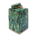 Ваза с малахитовым узором MALACHITE варинант исполнения - 3 | Loft Concept в Краснодаре