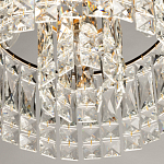 Потолочный светильник круглый с прозрачными подвесками Lunet варинант исполнения - 7 | Loft Concept в Краснодаре