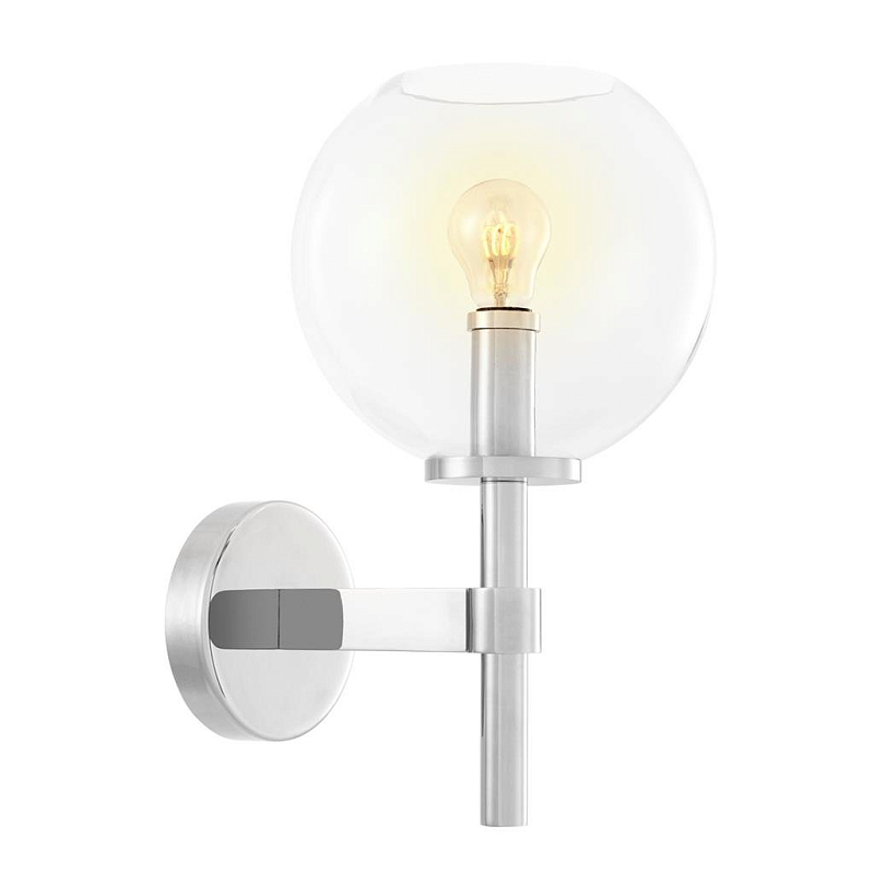 Бра Wall Lamp Jade Nickel Никель Прозрачный (Transparent) Бра Wall Lamp Jade Nickel Никель Прозрачный (Transparent) в Краснодаре | Loft Concept