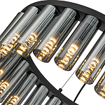 Люстра со стеклянными цилиндрическими плафонами Luminous Cylinders Smoky Round варинант исполнения - 5 | Loft Concept в Краснодаре