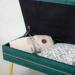 Мягкая банкетка с зоной для хранения Casket Green варинант исполнения - 3 | Loft Concept в Краснодаре