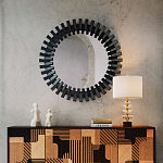 Настольная лампа с чашеобразными дисками на корпусе Glowing Waterfall варинант исполнения - 4 | Loft Concept в Краснодаре