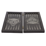 Подарочные нарды из натурального камня с гравировкой Backgammon from Stone варинант исполнения - 4 | Loft Concept в Краснодаре