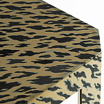 Дизайнерский кофейный стол с рисунком леопард Neytiri Beige Leopard варинант исполнения - 2 | Loft Concept в Краснодаре