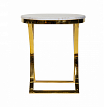 Кофейный столик на подстолье золотого цвета Noelle варинант исполнения - 3 | Loft Concept в Краснодаре