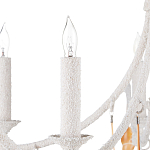 Люстра белая фактурная с подвесками из ракушек Study of Grace варинант исполнения - 1 | Loft Concept в Краснодаре