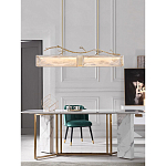 Люстра прямоугольная из фактурного стекла Chandelier Beam варинант исполнения - 3 | Loft Concept в Краснодаре