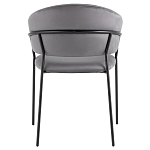 Стул в велюре серого цвета Horizon варинант исполнения - 4 | Loft Concept в Краснодаре