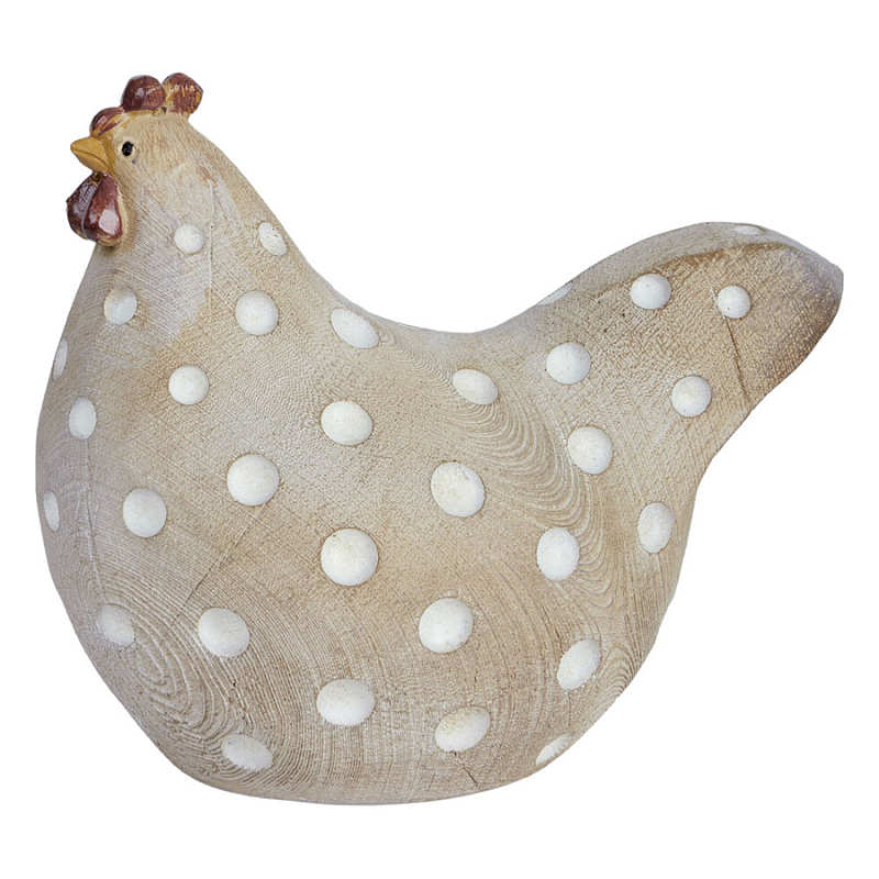Статуэтка курица с текстурной поверхностью бежевого цвета Rustic Chicken Красный Бежевый Белый Статуэтка курица с текстурной поверхностью бежевого цвета Rustic Chicken Красный Бежевый Белый в Краснодаре | Loft Concept