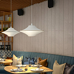 Подвесной вязаный белый светильник «Звезда Востока 01» варинант исполнения - 2 | Loft Concept в Краснодаре