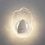 Бра с рельефным волнообразным стеклянным плафоном и вставкой из мрамора Liquid Stone варинант исполнения - 8 | Loft Concept в Краснодаре