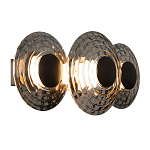 Бра из трех стеклянных фактурных дисков Eyepiece варинант исполнения - 1 | Loft Concept в Краснодаре