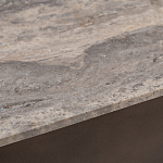 Столик журнальный квадратный  с полкой Sculptural Marble Accent с мрамором  варинант исполнения - 4 | Loft Concept в Краснодаре