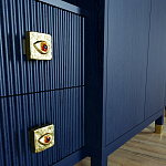 Большой шкаф с витриной Elsa Dreams Blue варинант исполнения - 5 | Loft Concept в Краснодаре