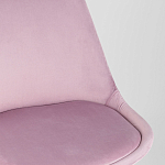 Стул с мягким велюровым сиденьем Arvika Pink варинант исполнения - 7 | Loft Concept в Краснодаре