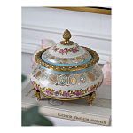 Шкатулка фарфоровая с цветочной росписью Eden Garden варинант исполнения - 5 | Loft Concept в Краснодаре