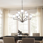 Люстра с белыми стеклянными плафонами в форме цилиндра Feiss варинант исполнения - 7 | Loft Concept в Краснодаре